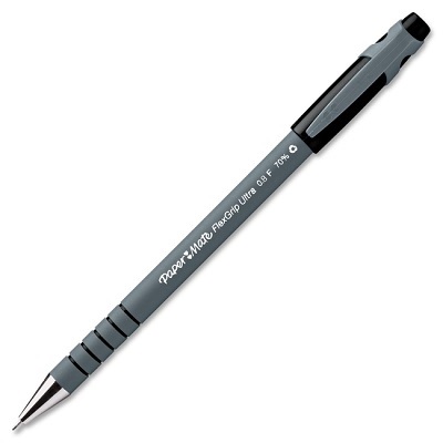Pen-Stick, Flexgrip Ultra Ballpoint, Fine Black,12/pk
