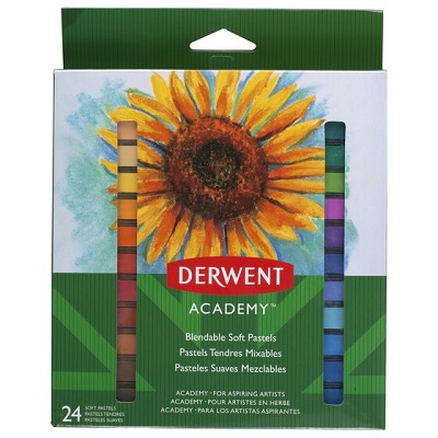 Pastels-Soft, Derwent Academy, 24 Colours
