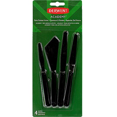Knife Set-Paint, Oil/ Acrylic, Derwent Academy, 4 Plastic