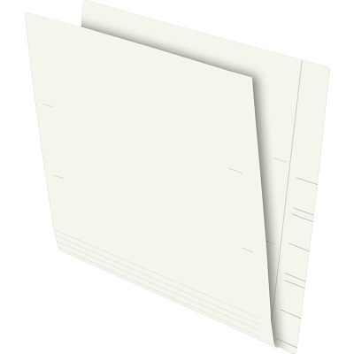 File Folder-End Tab, Letter, Full Tab 13.5 Point, Ivory