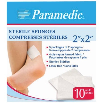 Compresses-Sterile 2"X2" 10/Bx