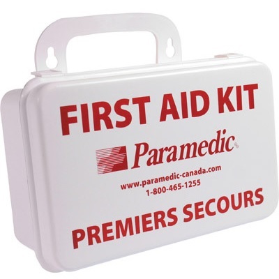 First Aid Kit-Paramedic 124 Pieces, White Plastic Case