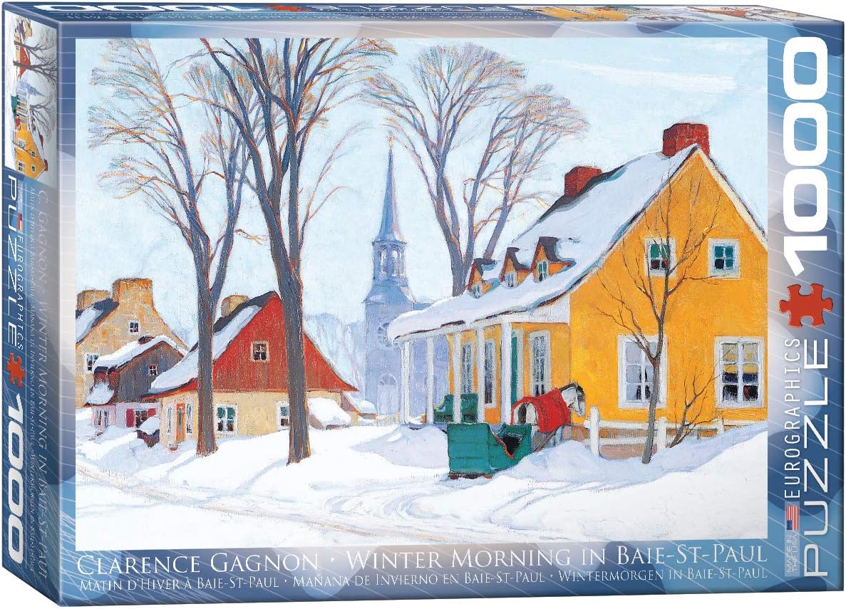 Eurographics 6000-7190 Hiver Baie-Saint-Paul by Clarence Gagnon 1000-Piece Puzzle (FREE SHIPPING)
