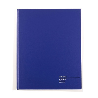 Columnar Book-Hard, 80 Page Green 12.25X10 8 Column