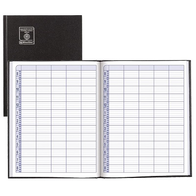 Appointment Book-Perpetual Daily Hard 11X8.5 150 Page Black