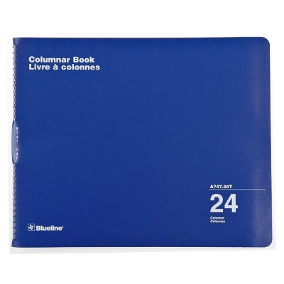 Columnar Book-Wire, 80 Page Green 12X15 24 Column