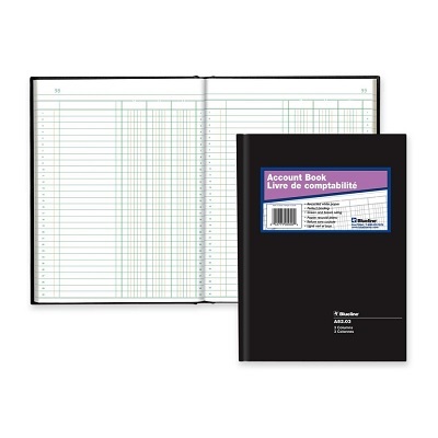 Account Book-Hard, 112 Page White 10.25X7-11/16 3 Column