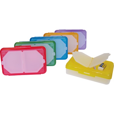 Pencil Box-With Organizer 8-1/2" X 2-1/2" X 5-1/2", Assorted