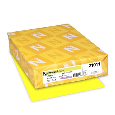 Paper-Astrobrights Letter 24Lb Liftoff Lemon -21011