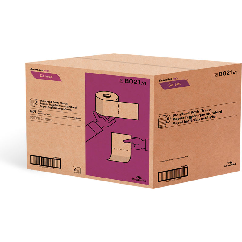 Cascades Pro Select Roll Bathroom Tissue - 420 Sheets/Roll, 48 Rolls/Case