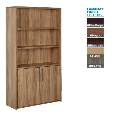 Bookcase/Storage Cabinet-Inter-Links, Cognac