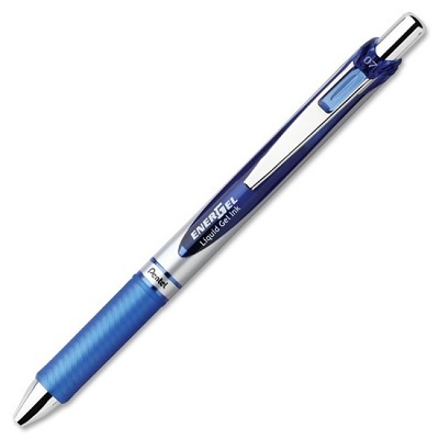 Pen-Retractable, Energel Gel Roller, 0.7Mm Blue,12/pk