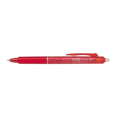 Pen-Retractable, Frixion Clicker Erasable Gel, 0.5Mm Red,12/pk