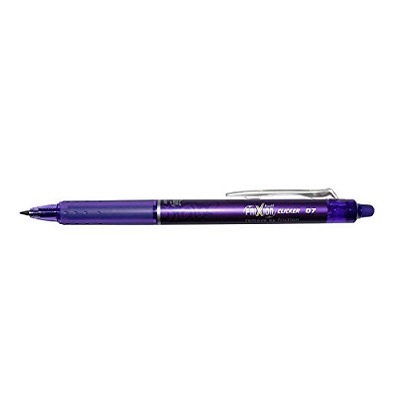 Pen-Retractable, Frixion Clicker Erasable Gel, 0.7Mm Purple,12/pk