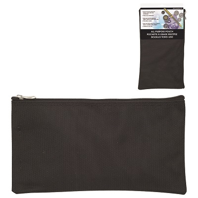 Pouch-All Purpose, Zippered Nylon, Black