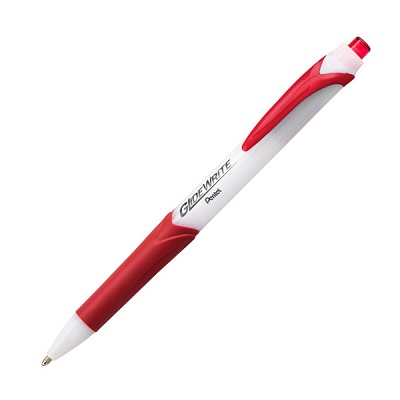 Pen-Retractable, Glide Write Ballpoint, Medium 1.0Mm Red,12/pk