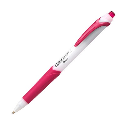Pen-Retractable, Glide Write Ballpoint, Medium 1.0Mm Pink,12/pk