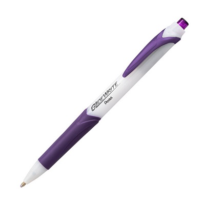 Pen-Retractable, Glide Write Ballpoint, Medium 1.0Mm Violet,12/pk