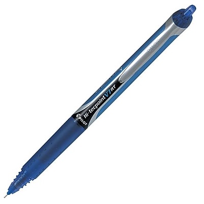 Pen-Retractable, Hi-Tecpoint Rt Roller, 0.7Mm Blue,12/pk