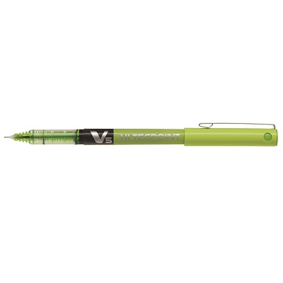 Pen-Roller, Hi-Tecpoint Liquid Ink, 0.5Mm Lime Green,12/pk