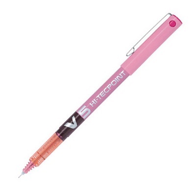 Pen-Roller, Hi-Tecpoint Liquid Ink, 0.5Mm Pink,12/pk