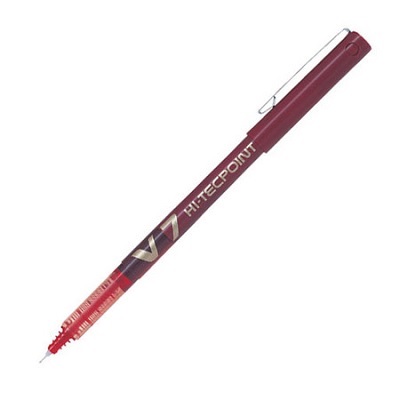 Pen-Roller, Hi-Tecpoint Liquid Ink, 0.7Mm Red,12/pk