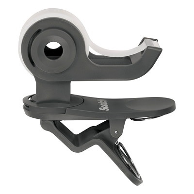 Tape Dispenser-Desk, Scotch Clip And Twist, Black/Grey
