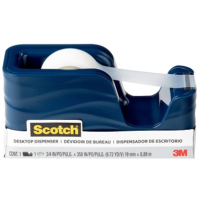 Tape Dispenser-Scotch, Wave, Molten Ink