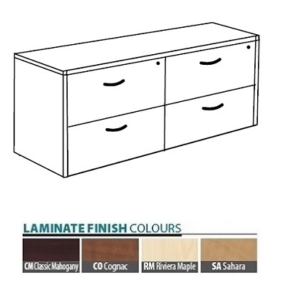 Lateral File Credenza-Tlc Double