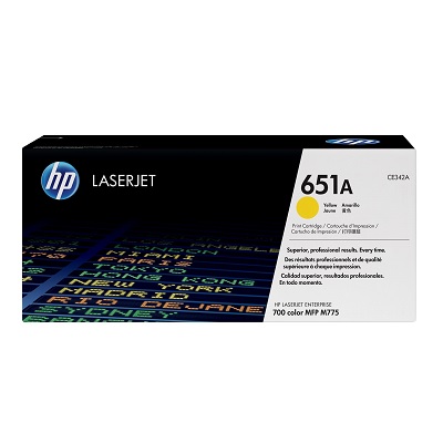 Laser Toner-Hp #651A Yellow
