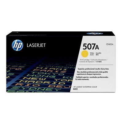 Laser Toner-Hp #507A Yellow