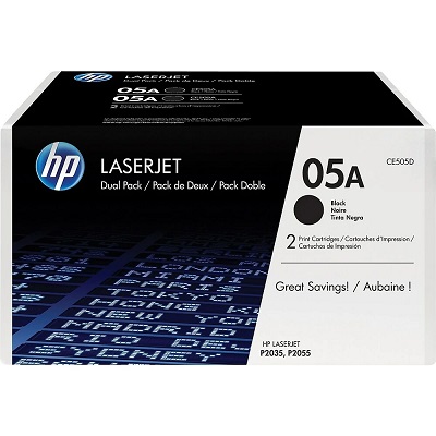 Laser Toner-Hp #05A Black Twin Pack