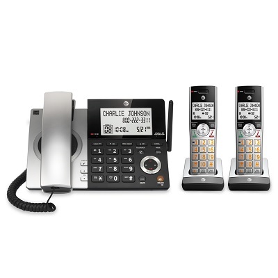 Telephone-At&T W/Answering & 2 Cordless Handsets Dect 6.0