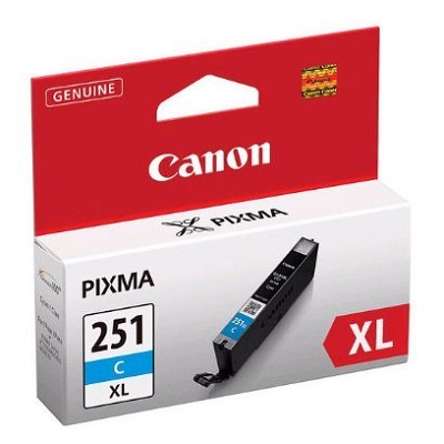 Ink Tank-Canon #Cli251Xlc Cyan High Yield -6449B001
