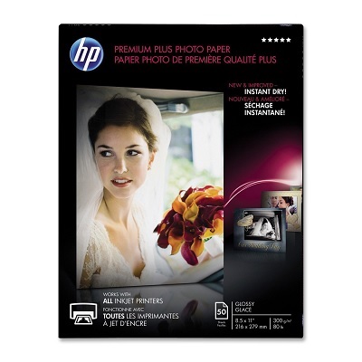 Paper-Hp Premium Plus Glossy, 8.5X11 50/Pack