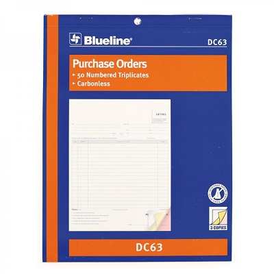 Forms-Ncr, Purchase Order 8.5X11, 50 Triplicate English