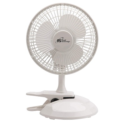 Fan-6" 2-In-1 Clip-On/ Desk Fan, White