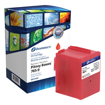 Ink-Postage Meter, Pitney Bowes 765-9 Compatible, Red