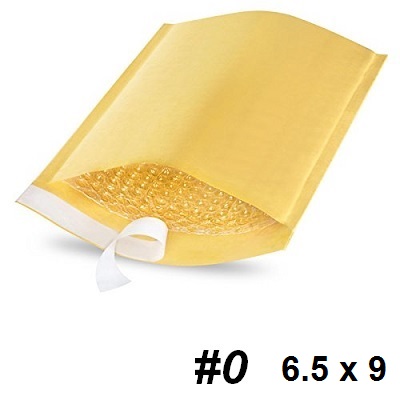 Envelope-Bubble #0 6.5X9, 10/Pack (00521)
