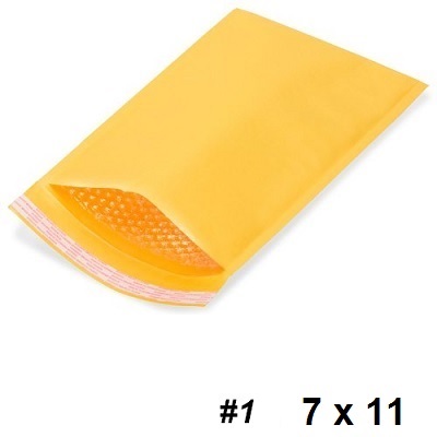 Envelope-Bubble #1 7X11, 10/Pack