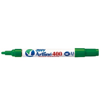 Marker-Paint, Artline, Medium Bullet Tip, Green,12/pk