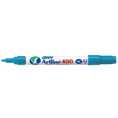 Marker-Paint, Artline, Medium Bullet Tip, Light Blue,12/pk