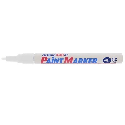 Marker-Paint, Artline, Fine Bullet Tip, White,12/pk