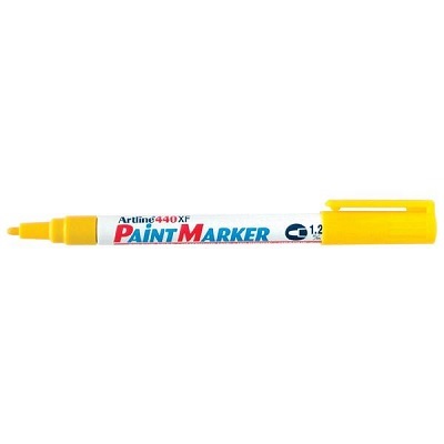 Marker-Paint, Artline, Fine Bullet Tip, Yellow,12/pk