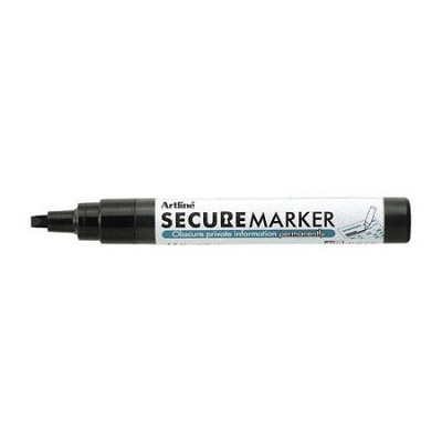 Marker-Artline Secure Redacting Marker, Black 4.0Mm