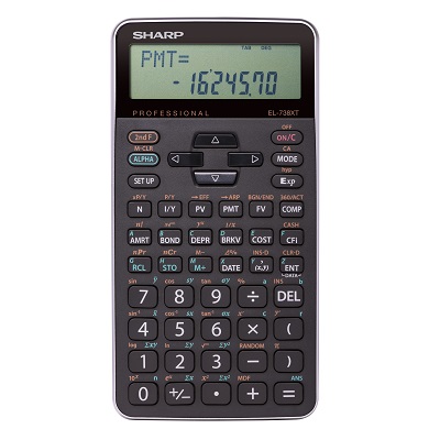 Calculator-Financial, Battery 10 Digit 2-Line