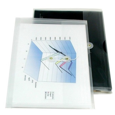 Envelope-Poly, Side Opening Letter, Clear