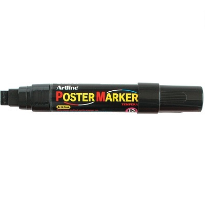 Marker-Poster 12Mm Black (Jpp121)