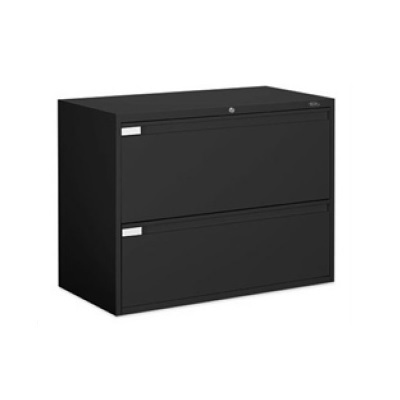 File Cabinet-End Tab 2-Drawer, Black
