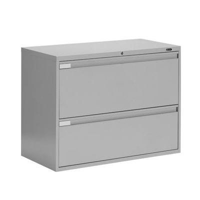 File Cabinet-End Tab 2-Drawer, Grey